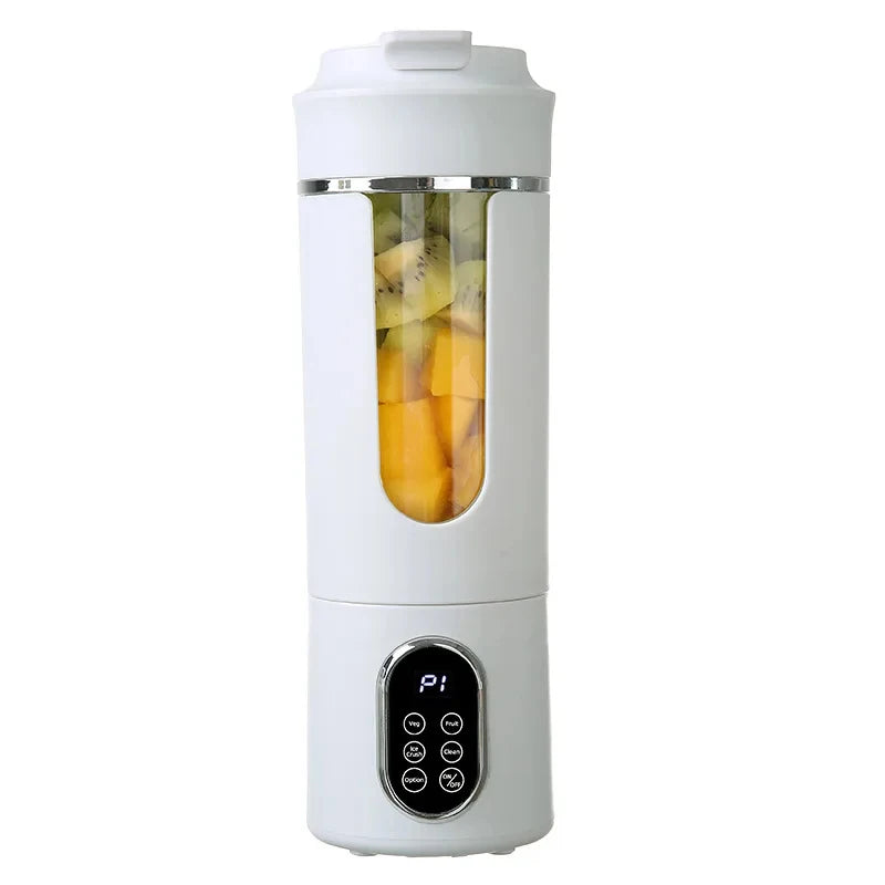 Mixeur portable sans fil, petit presse-agrumes rechargeable, mini mélangeur personnel pour smoothies et milkshakes, avec fonction de nettoyage automatique, en déplacement et facile à utiliser