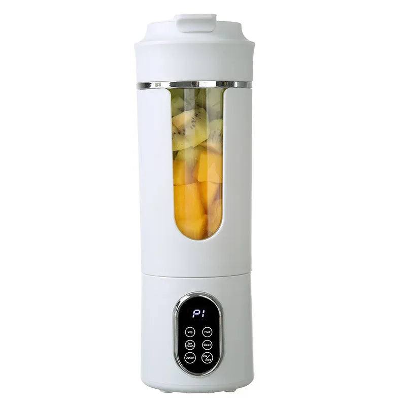 Mixeur portable sans fil, petit presse-agrumes rechargeable, mini mélangeur personnel pour smoothies et milkshakes, avec fonction de nettoyage automatique, en déplacement et facile à utiliser